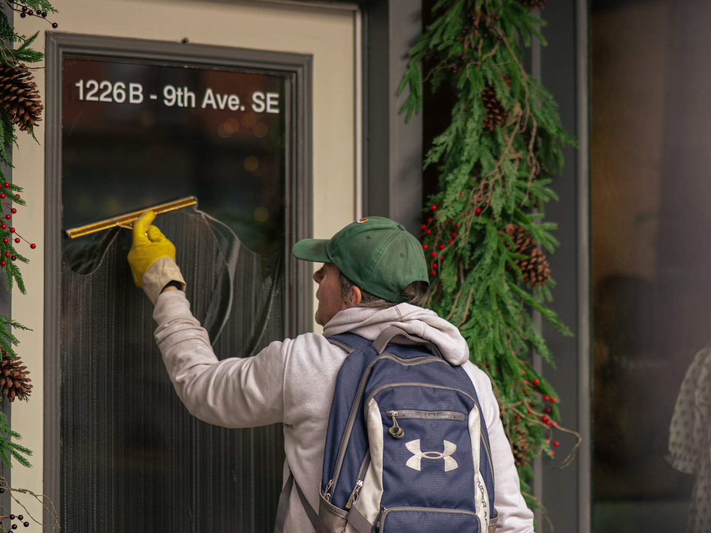 Window Washing business at work